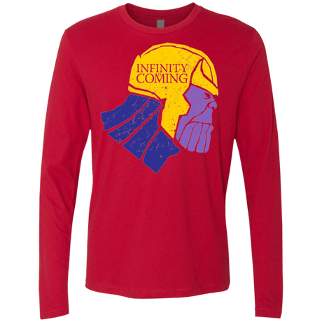 T-Shirts Red / S Infinity is Coming Men's Premium Long Sleeve