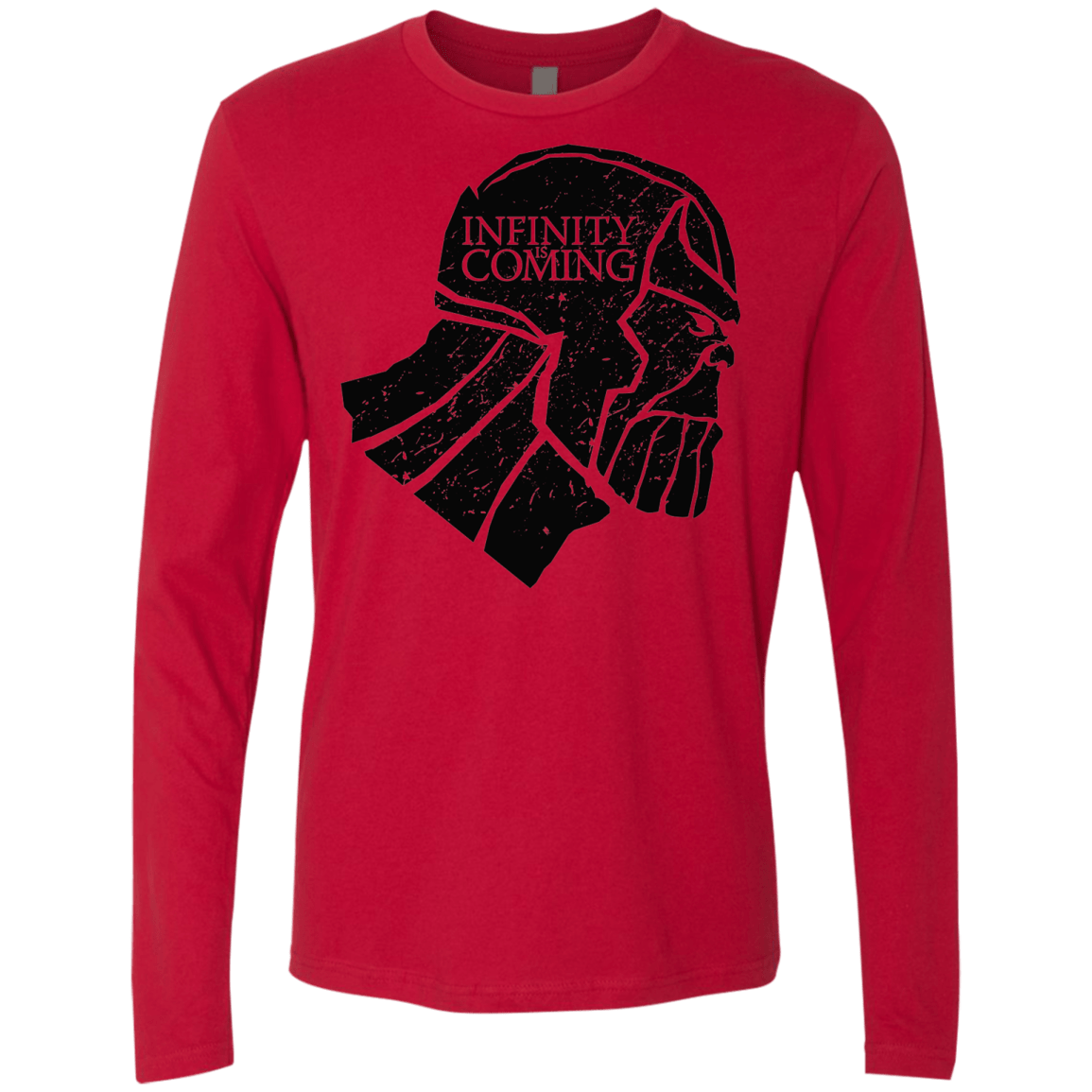 T-Shirts Red / S Infinity is coming Men's Premium Long Sleeve