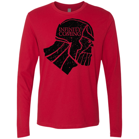 T-Shirts Red / S Infinity is coming Men's Premium Long Sleeve