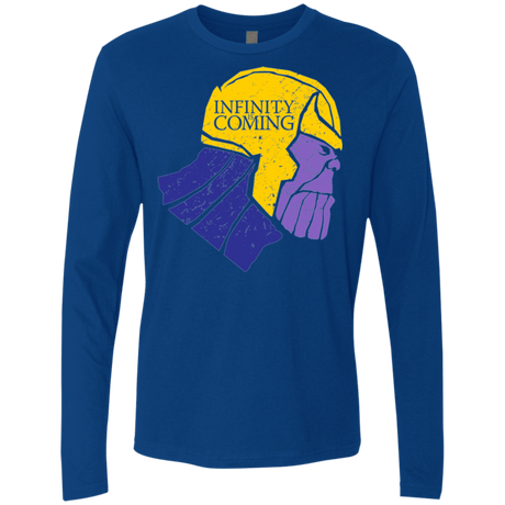 T-Shirts Royal / S Infinity is Coming Men's Premium Long Sleeve