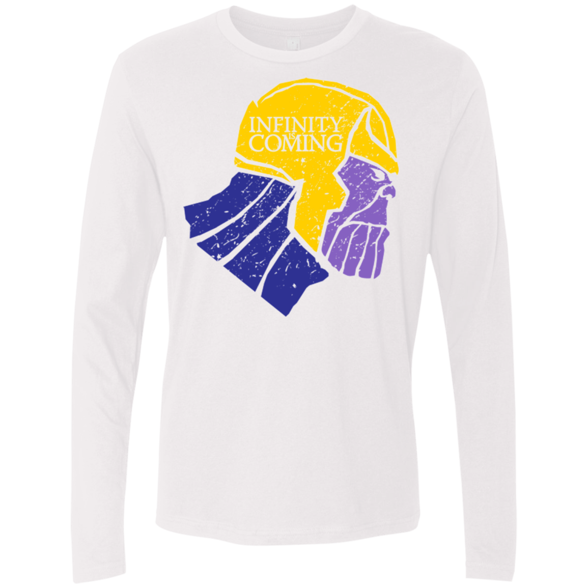 T-Shirts White / S Infinity is Coming Men's Premium Long Sleeve