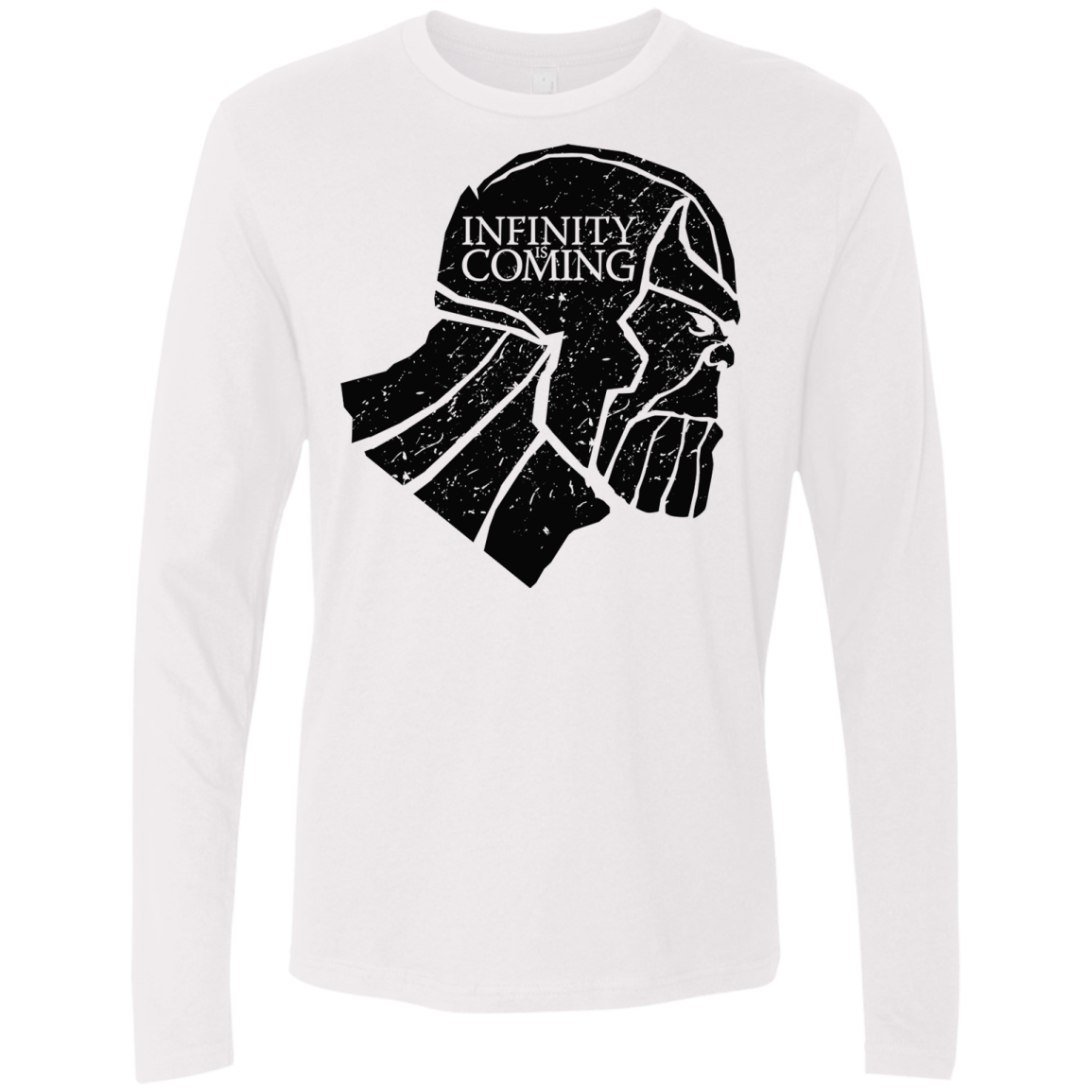 T-Shirts White / S Infinity is coming Men's Premium Long Sleeve