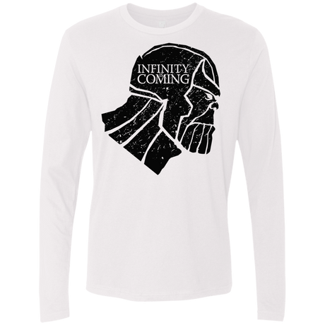 T-Shirts White / S Infinity is coming Men's Premium Long Sleeve