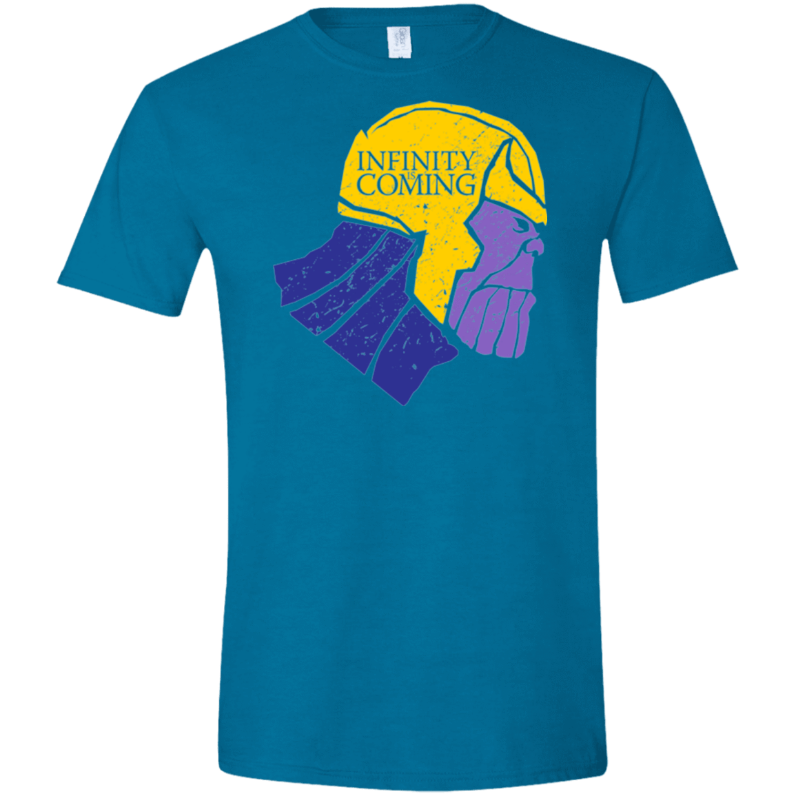 T-Shirts Antique Sapphire / S Infinity is Coming Men's Semi-Fitted Softstyle