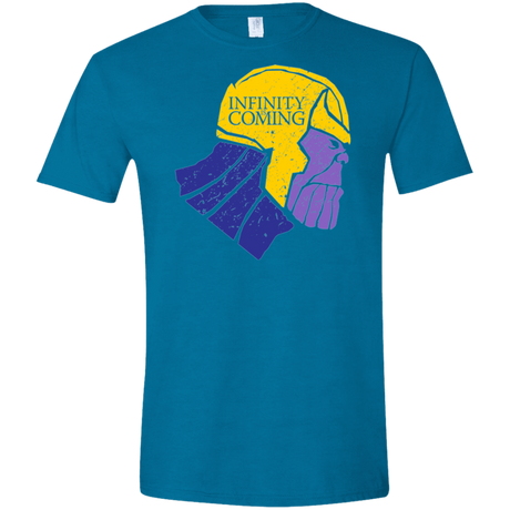 T-Shirts Antique Sapphire / S Infinity is Coming Men's Semi-Fitted Softstyle