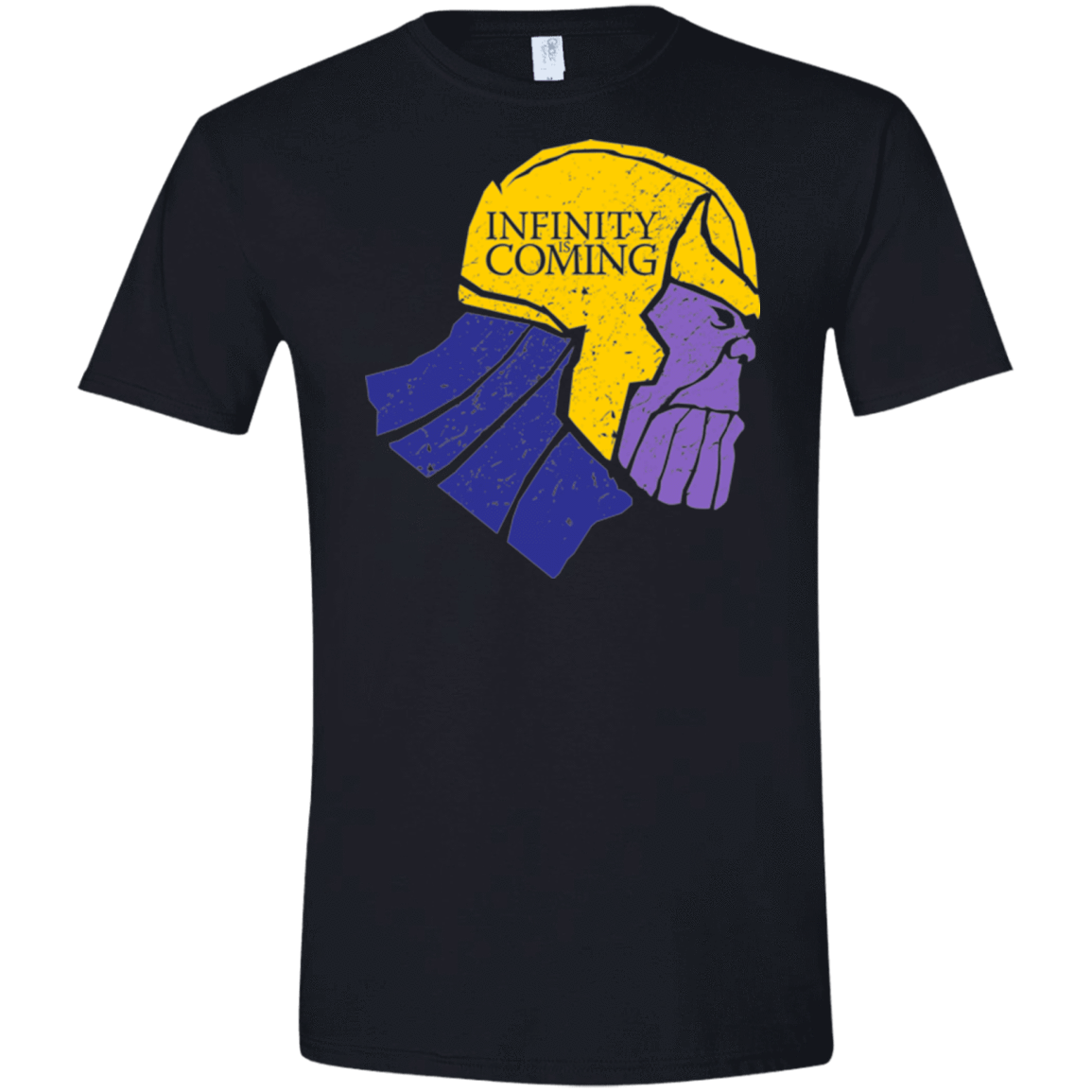 T-Shirts Black / X-Small Infinity is Coming Men's Semi-Fitted Softstyle