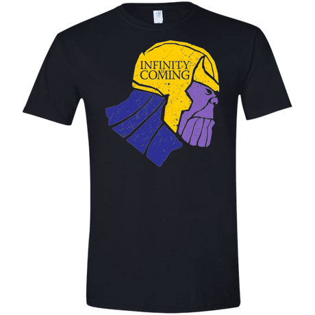 T-Shirts Black / X-Small Infinity is Coming Men's Semi-Fitted Softstyle