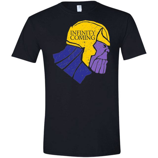 T-Shirts Black / X-Small Infinity is Coming Men's Semi-Fitted Softstyle