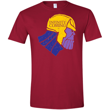T-Shirts Cardinal Red / S Infinity is Coming Men's Semi-Fitted Softstyle