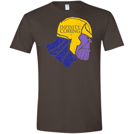 T-Shirts Dark Chocolate / S Infinity is Coming Men's Semi-Fitted Softstyle