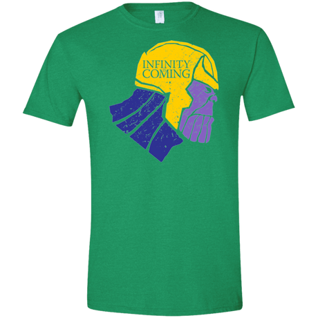 T-Shirts Heather Irish Green / S Infinity is Coming Men's Semi-Fitted Softstyle