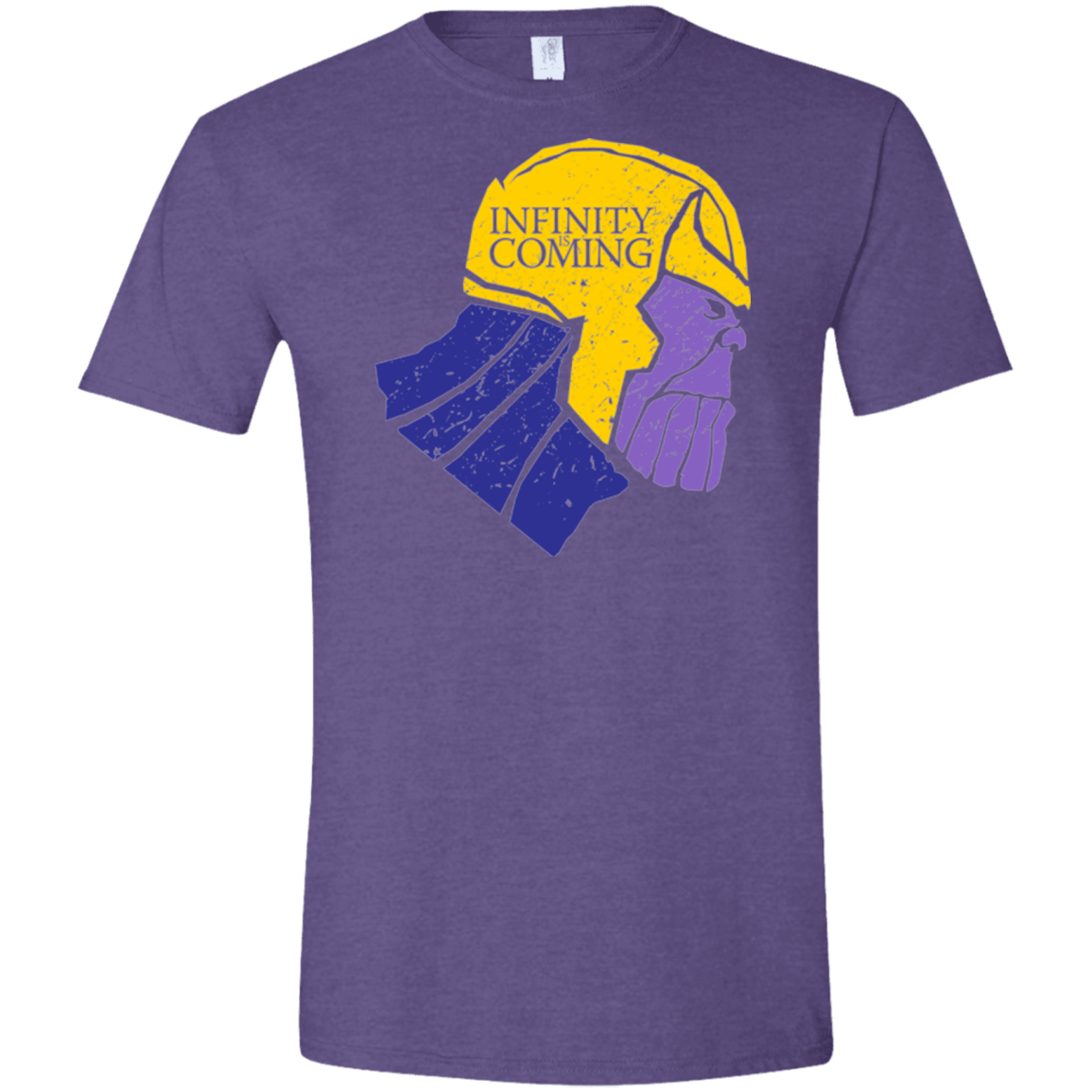 T-Shirts Heather Purple / S Infinity is Coming Men's Semi-Fitted Softstyle