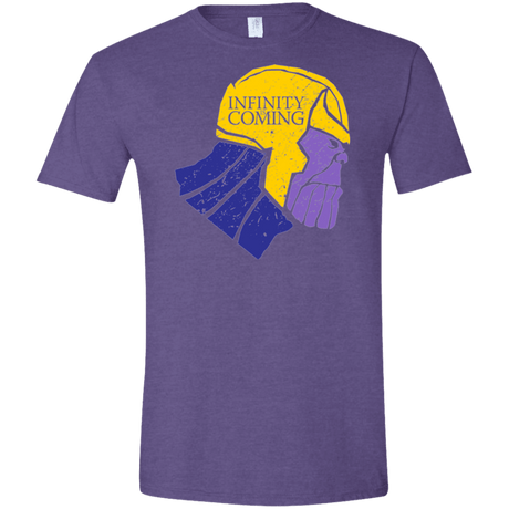 T-Shirts Heather Purple / S Infinity is Coming Men's Semi-Fitted Softstyle