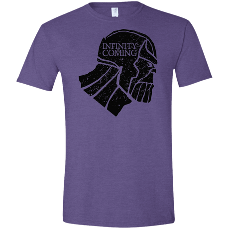 T-Shirts Heather Purple / S Infinity is coming Men's Semi-Fitted Softstyle