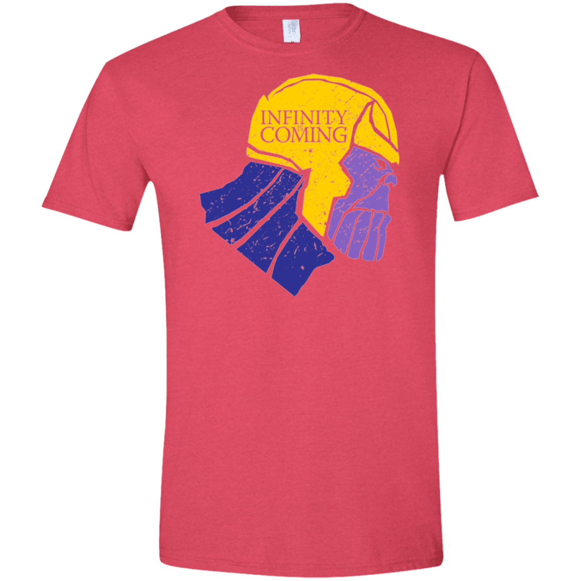 T-Shirts Heather Red / S Infinity is Coming Men's Semi-Fitted Softstyle