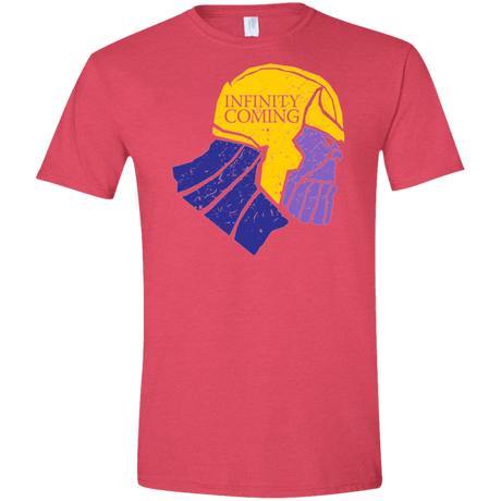 T-Shirts Heather Red / S Infinity is Coming Men's Semi-Fitted Softstyle
