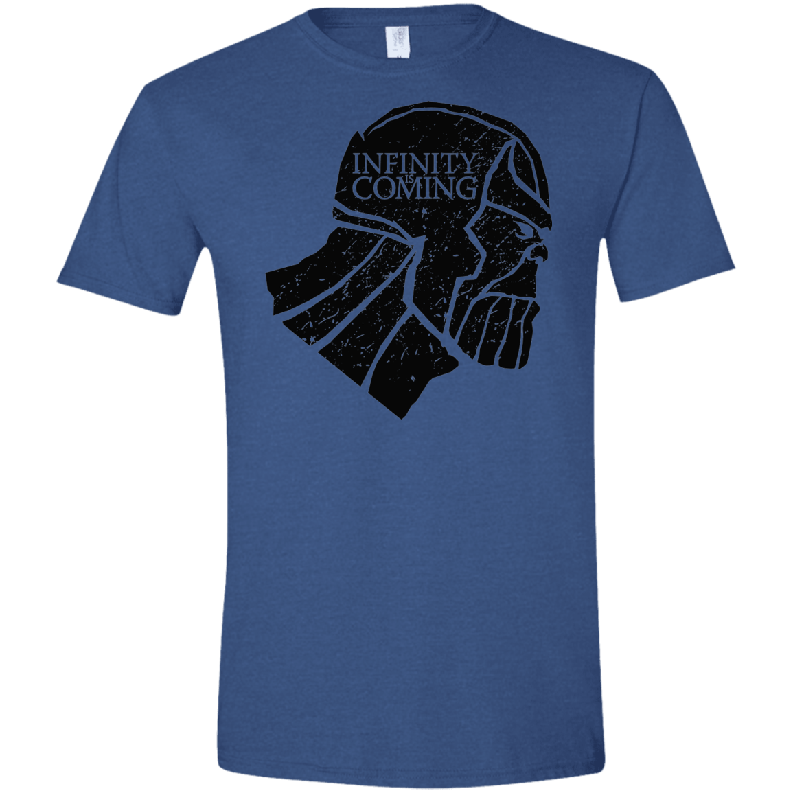 T-Shirts Heather Royal / X-Small Infinity is coming Men's Semi-Fitted Softstyle