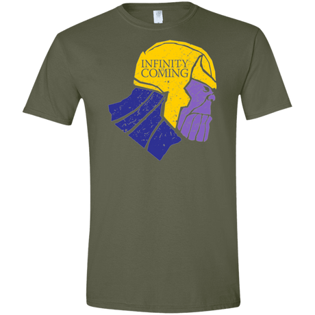 T-Shirts Military Green / S Infinity is Coming Men's Semi-Fitted Softstyle