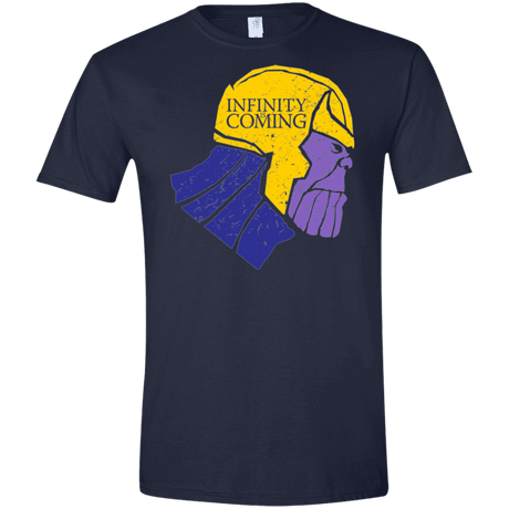 T-Shirts Navy / X-Small Infinity is Coming Men's Semi-Fitted Softstyle
