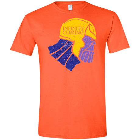 T-Shirts Orange / S Infinity is Coming Men's Semi-Fitted Softstyle