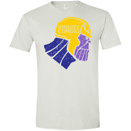 T-Shirts White / X-Small Infinity is Coming Men's Semi-Fitted Softstyle