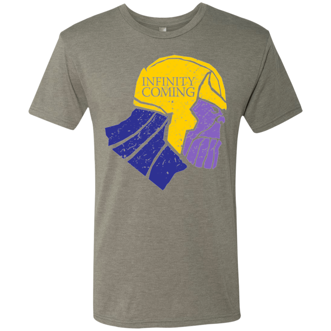 T-Shirts Venetian Grey / S Infinity is Coming Men's Triblend T-Shirt