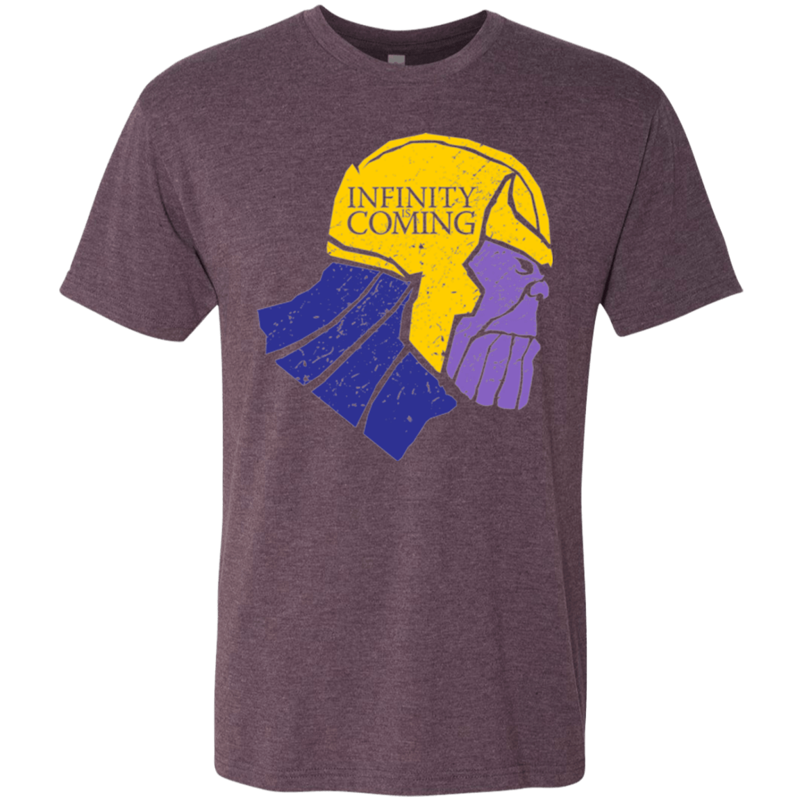 T-Shirts Vintage Purple / S Infinity is Coming Men's Triblend T-Shirt