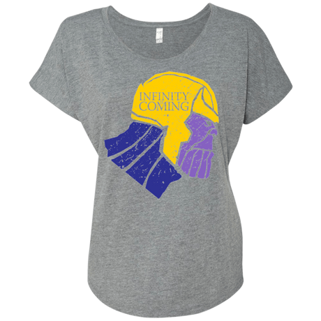 T-Shirts Premium Heather / X-Small Infinity is Coming Triblend Dolman Sleeve
