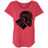 T-Shirts Vintage Red / X-Small Infinity is coming Triblend Dolman Sleeve