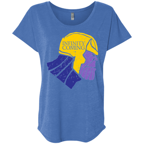 T-Shirts Vintage Royal / X-Small Infinity is Coming Triblend Dolman Sleeve