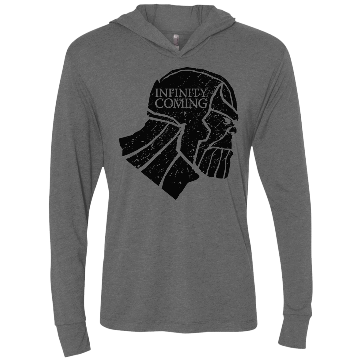 T-Shirts Premium Heather / X-Small Infinity is coming Triblend Long Sleeve Hoodie Tee