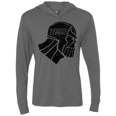 T-Shirts Premium Heather / X-Small Infinity is coming Triblend Long Sleeve Hoodie Tee