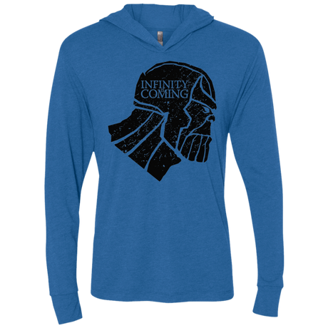 T-Shirts Vintage Royal / X-Small Infinity is coming Triblend Long Sleeve Hoodie Tee