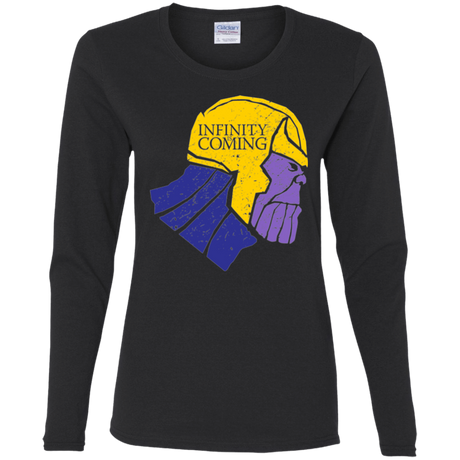 T-Shirts Black / S Infinity is Coming Women's Long Sleeve T-Shirt