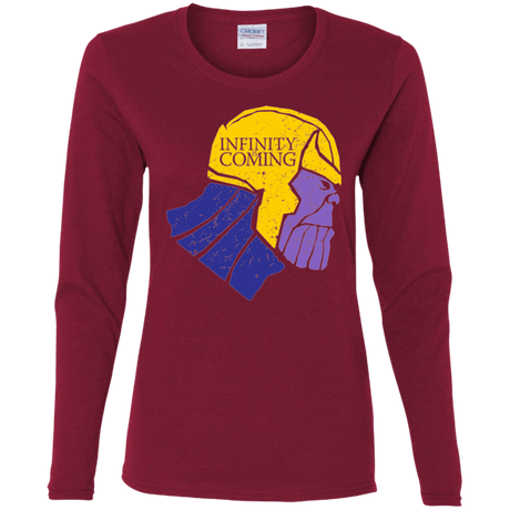 T-Shirts Cardinal / S Infinity is Coming Women's Long Sleeve T-Shirt