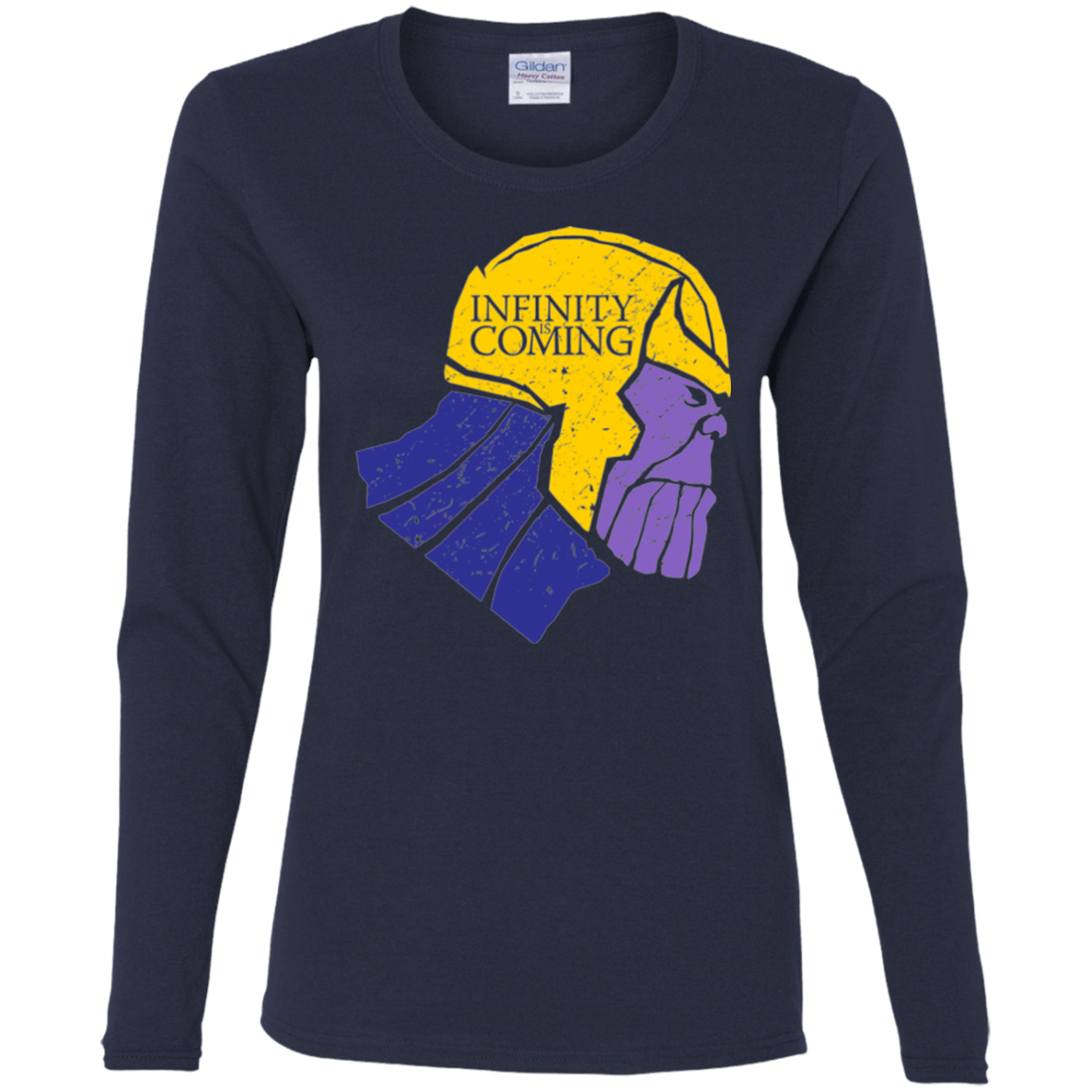 T-Shirts Navy / S Infinity is Coming Women's Long Sleeve T-Shirt