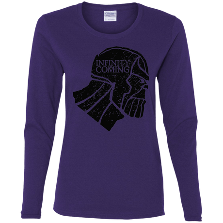 T-Shirts Purple / S Infinity is coming Women's Long Sleeve T-Shirt