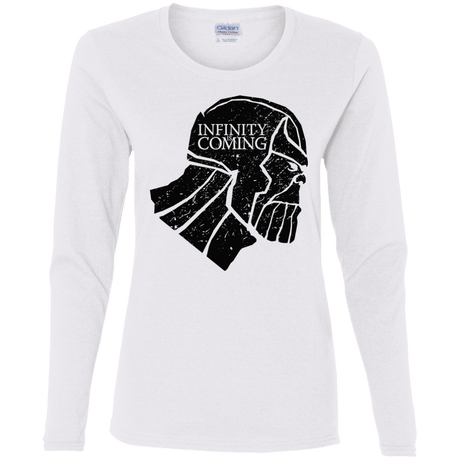 T-Shirts White / S Infinity is coming Women's Long Sleeve T-Shirt