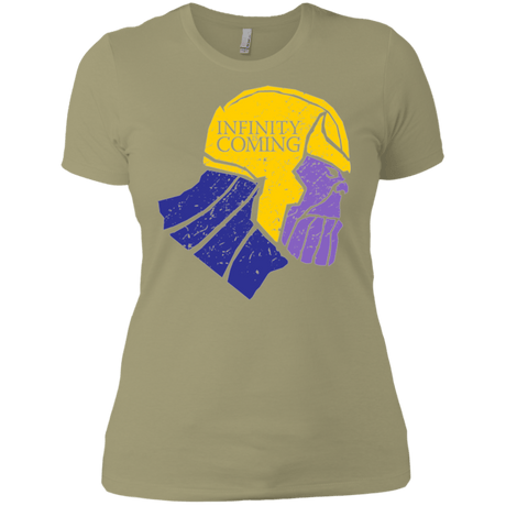 T-Shirts Light Olive / X-Small Infinity is Coming Women's Premium T-Shirt