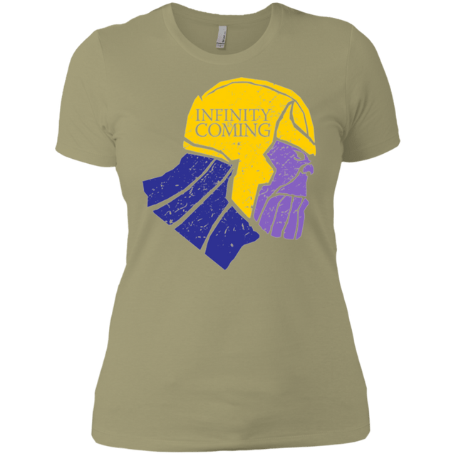 T-Shirts Light Olive / X-Small Infinity is Coming Women's Premium T-Shirt