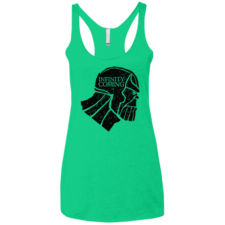 T-Shirts Envy / X-Small Infinity is coming Women's Triblend Racerback Tank