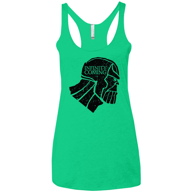 T-Shirts Envy / X-Small Infinity is coming Women's Triblend Racerback Tank