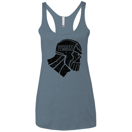 T-Shirts Indigo / X-Small Infinity is coming Women's Triblend Racerback Tank