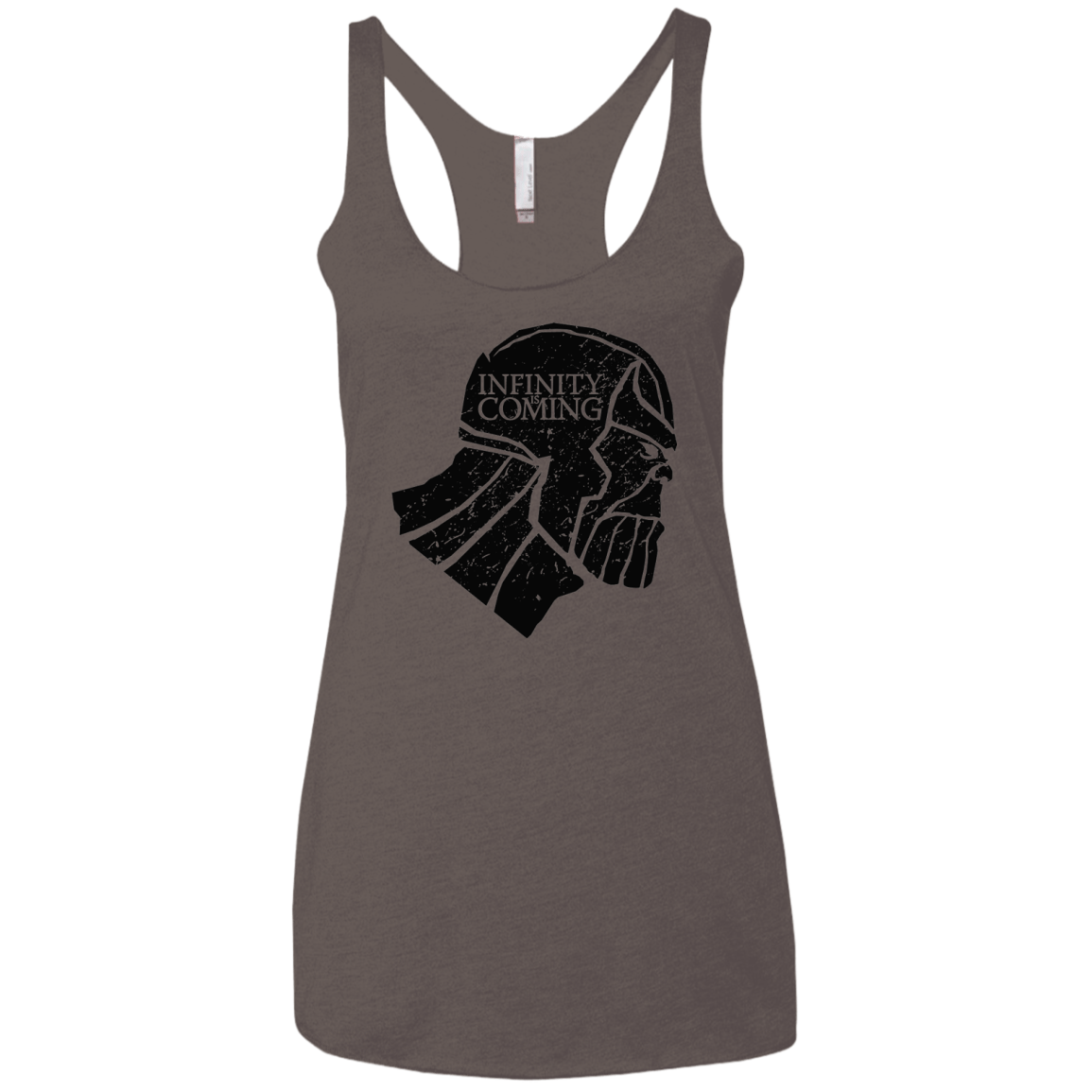 T-Shirts Macchiato / X-Small Infinity is coming Women's Triblend Racerback Tank