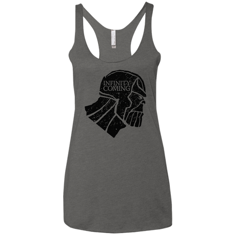 T-Shirts Premium Heather / X-Small Infinity is coming Women's Triblend Racerback Tank
