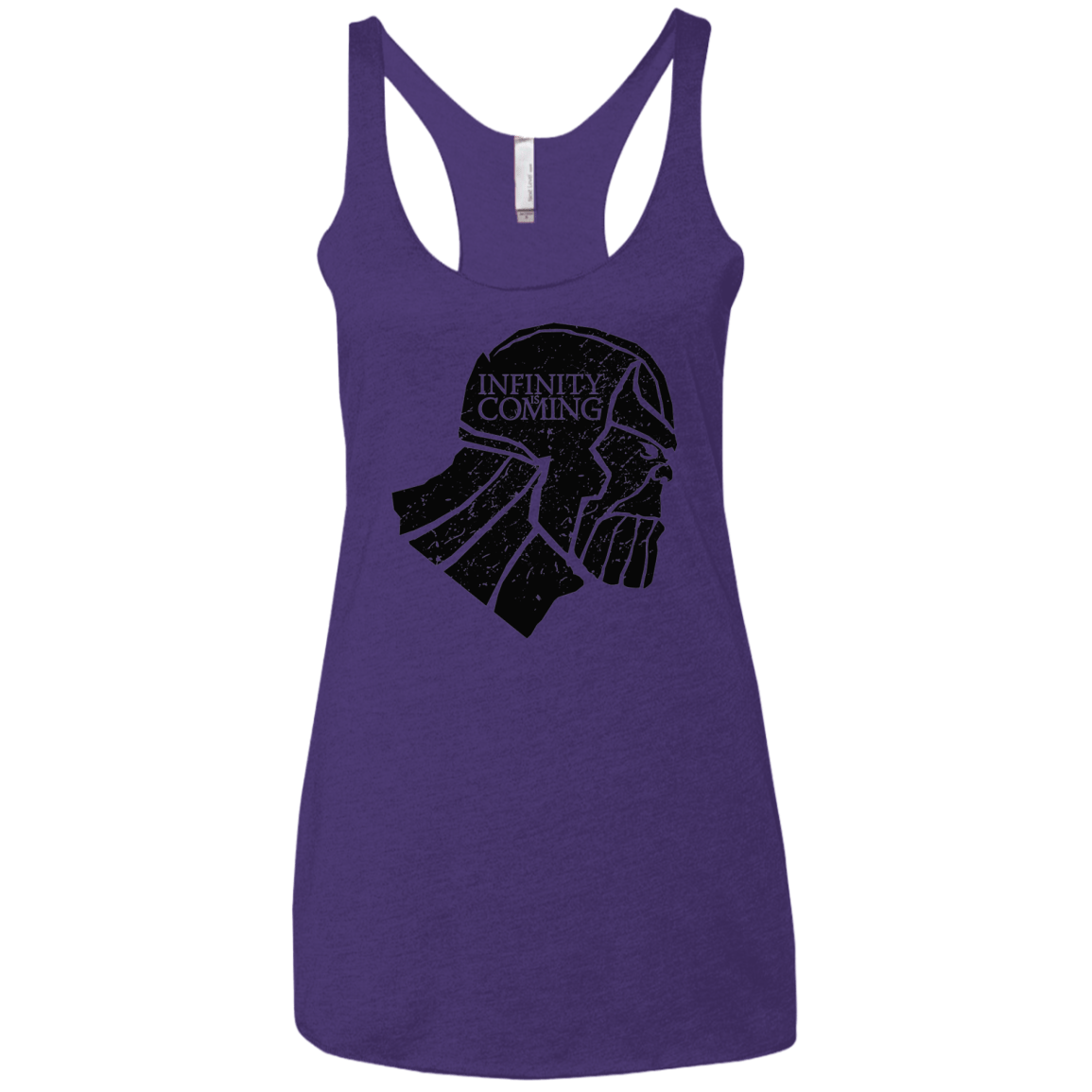 T-Shirts Purple Rush / X-Small Infinity is coming Women's Triblend Racerback Tank