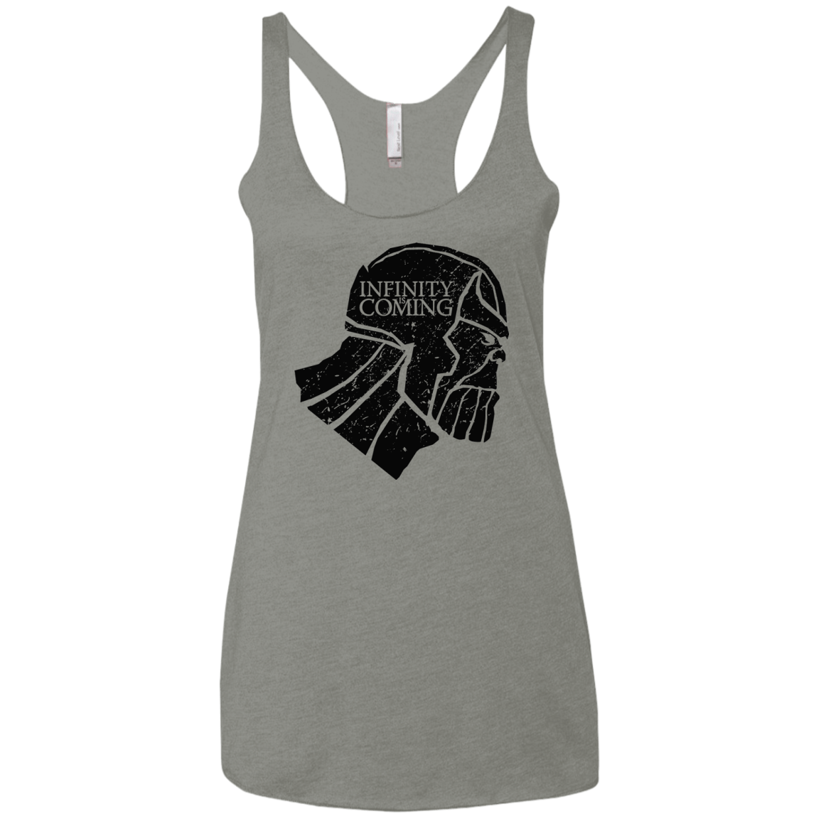 T-Shirts Venetian Grey / X-Small Infinity is coming Women's Triblend Racerback Tank