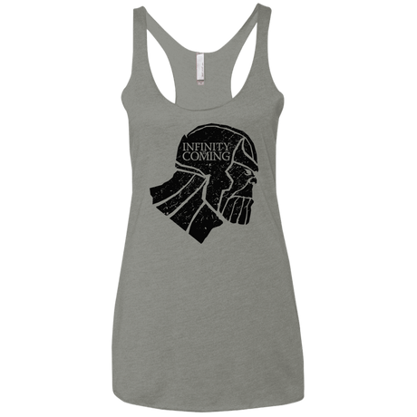 T-Shirts Venetian Grey / X-Small Infinity is coming Women's Triblend Racerback Tank