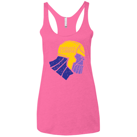 T-Shirts Vintage Pink / X-Small Infinity is Coming Women's Triblend Racerback Tank