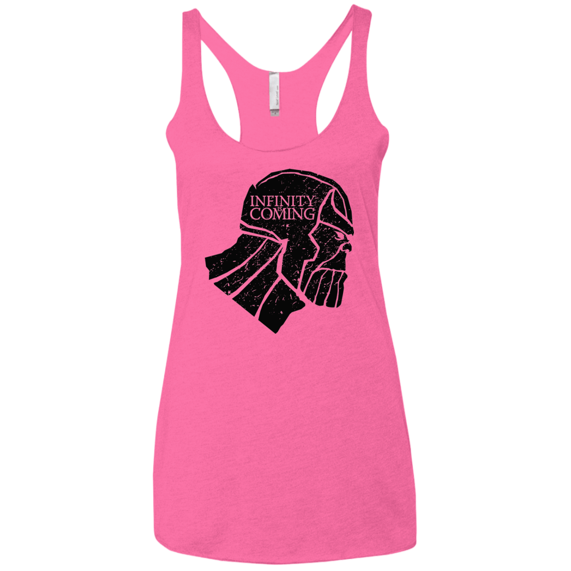 T-Shirts Vintage Pink / X-Small Infinity is coming Women's Triblend Racerback Tank